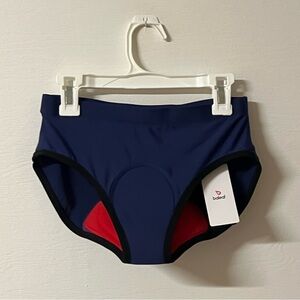 Baleaf Size Large Women's Cycling Underwear Padded Briefs Navy Red Panties